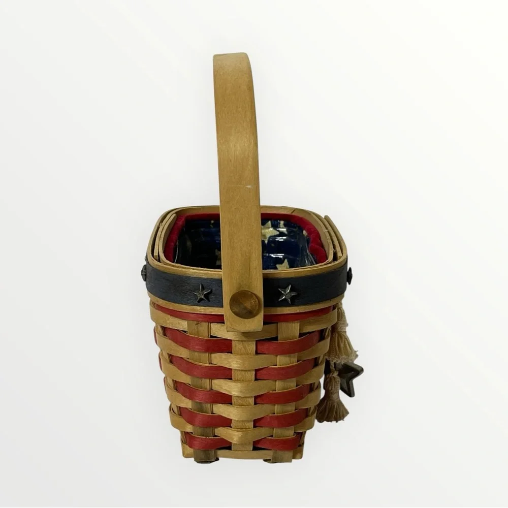 Longaberger Hostess Appreciation Basket 2001 Liner‎ Protector and Tie On